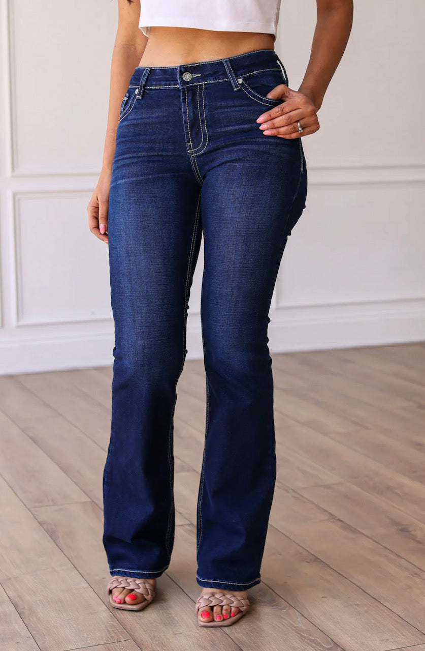 The Courtney Mid-rise Bootcut Jean