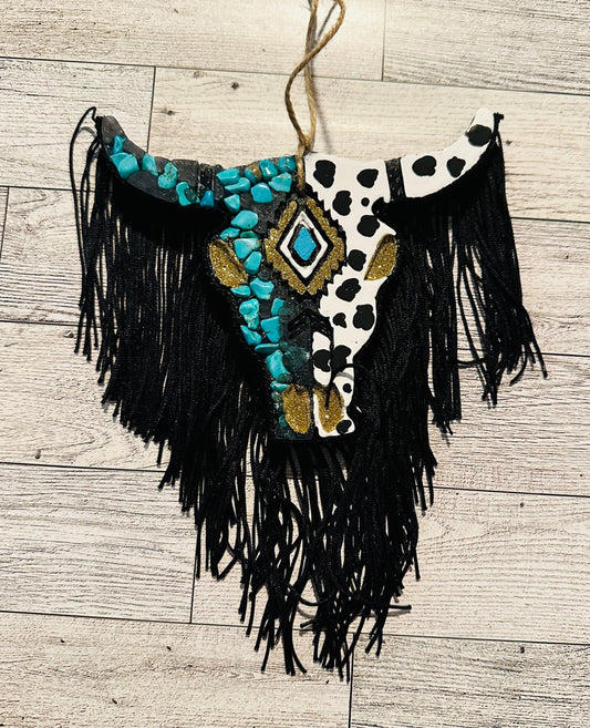 Turquoise & Gold Steer